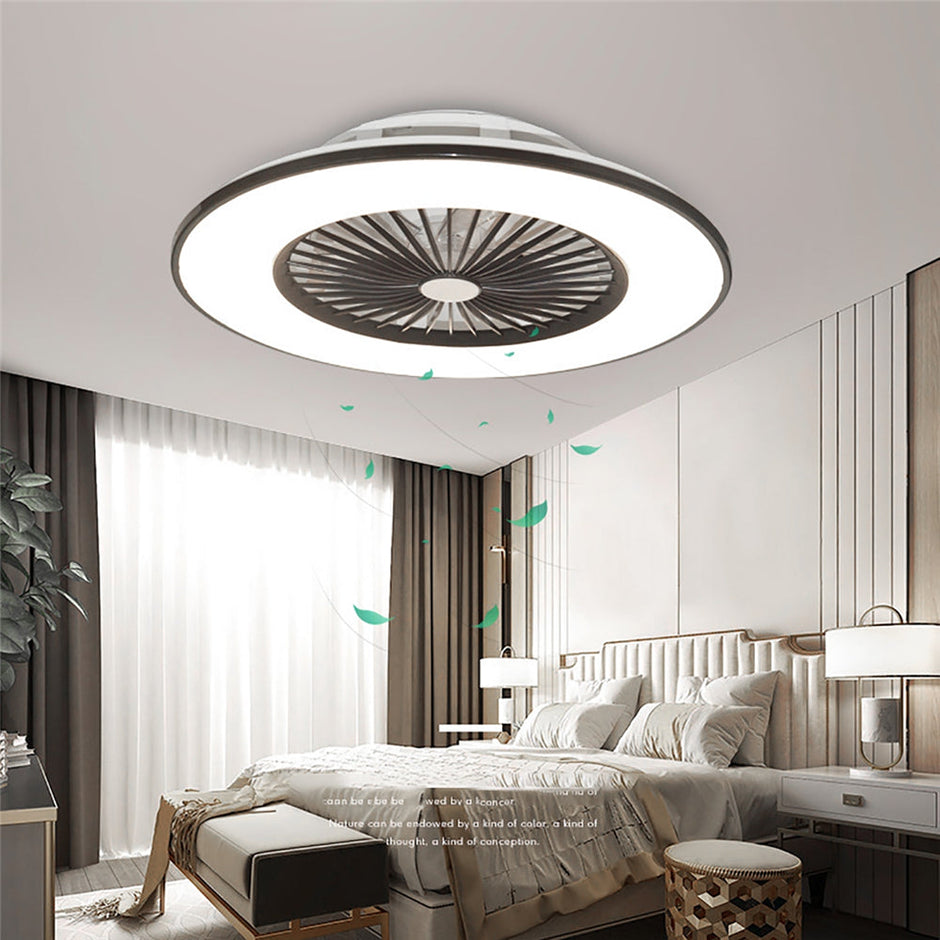 Smart Bedroom Ceiling Fan Lamp LED Ceiling Fan Lights