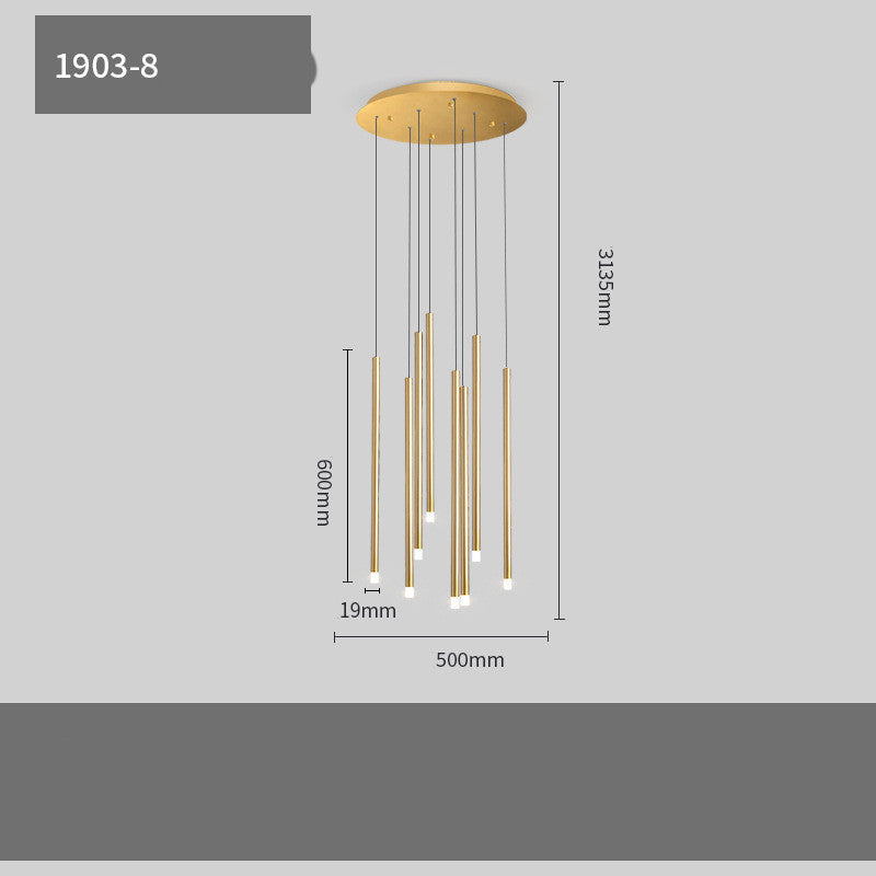 Villa Light Luxury Living Room Floor & Staircase Lamp