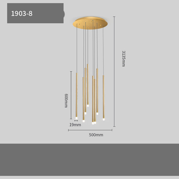 Villa Light Luxury Living Room Floor & Staircase Lamp