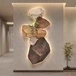 3D Stone Mural LED Wall Lamp - Elegant Night Light for Living Room, Study, and Office Decor
