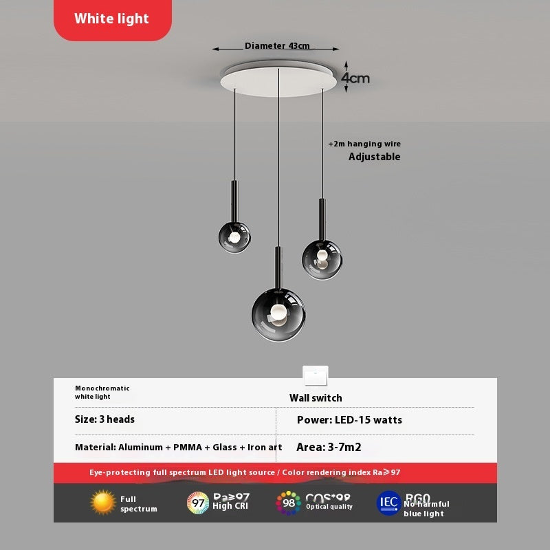 High-grade Empty Chandelier Rotating Staircase Long Chandelier