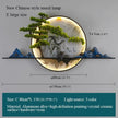 APRIL Modern LED Wall Picture Light - Elegant Chinese Landscape Mural Sconce for Home, Bedroom, and Study