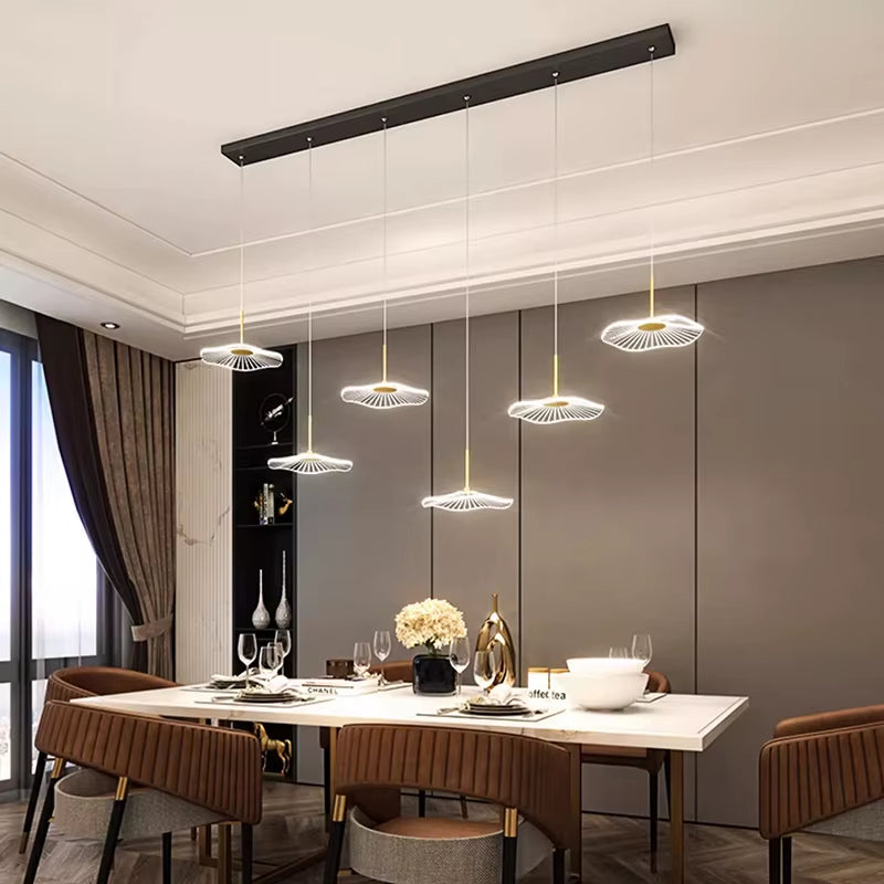 Elevate Your Space with Modern LED Pendant Lighting - Stylish Chandeliers for Dining and Living Areas