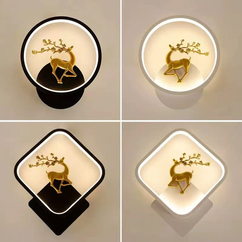 LED Bedside Bedroom Modern Minimalist Creative Wall Light