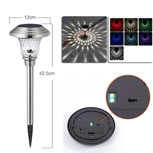 Outdoor Waterproof Stainless Steel Glass Led Garden Landscape