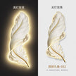 Luxury LED Feather Mural Light - Elegant Vertical Decorative Art for Living Room & Sofa Background