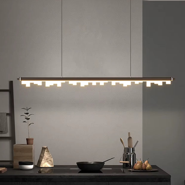 Stunning Nordic Style LED Linear Pendant Light – Perfect for Dining Rooms and Kitchen Islands