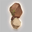 3D Stone Mural LED Wall Lamp - Elegant Night Light for Living Room, Study, and Office Decor